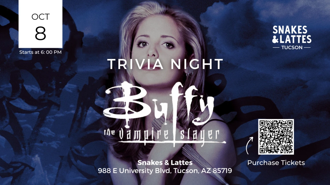 graphic for Buffy trivia night event