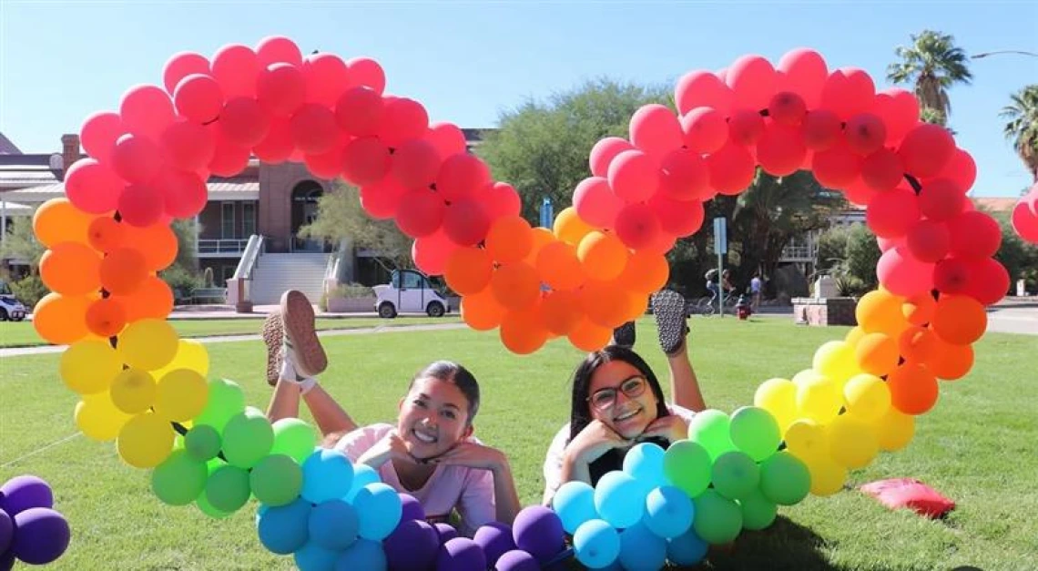 Pride balloon heart